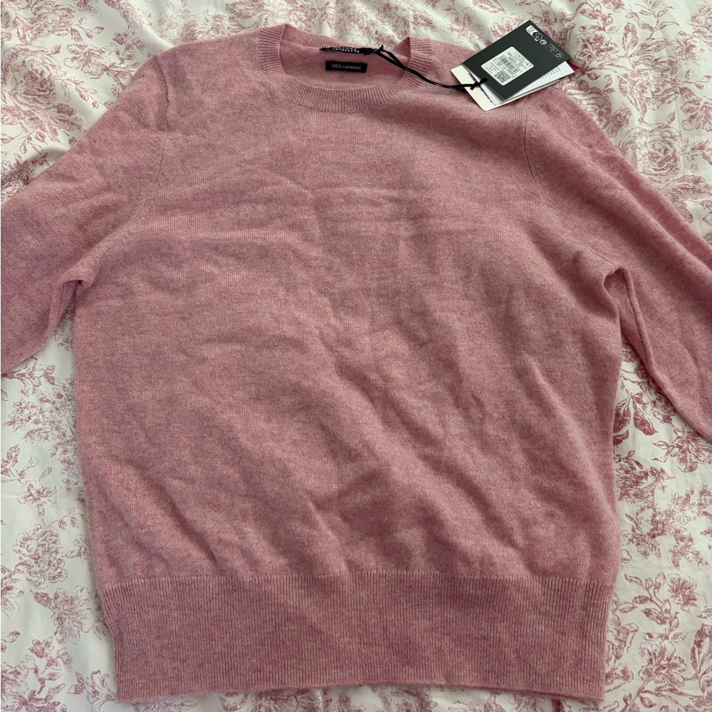 Galeries Lafayette Pink Cashmere Sweater